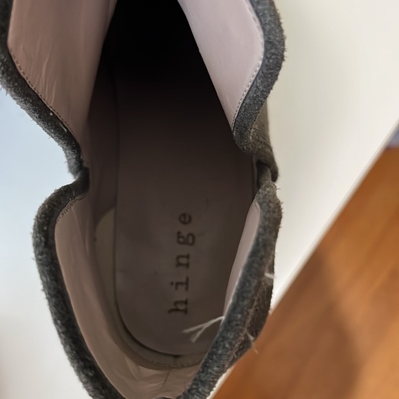 Nordstrom Hinge Light Grey Booties - Picture 5 of 7